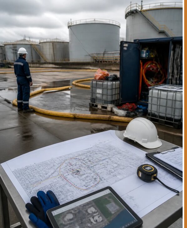 Разработка плана ликвидации разливов нефти в Ступине